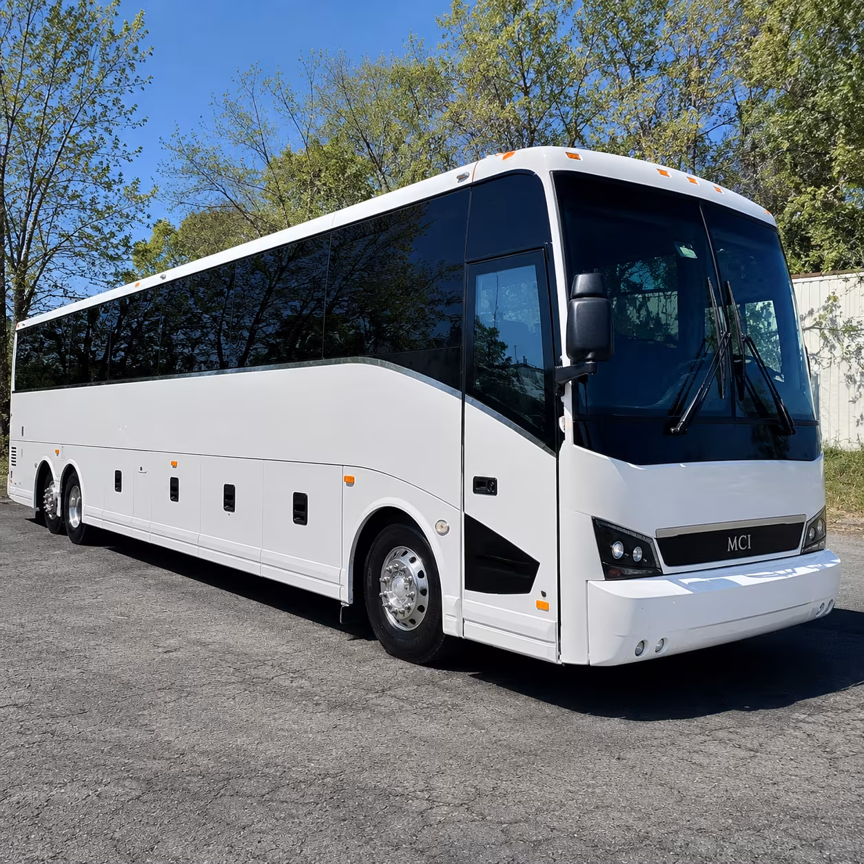 columbus charter bus services exterior